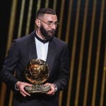 Karim Benzema durante la gala del Balón de Oro