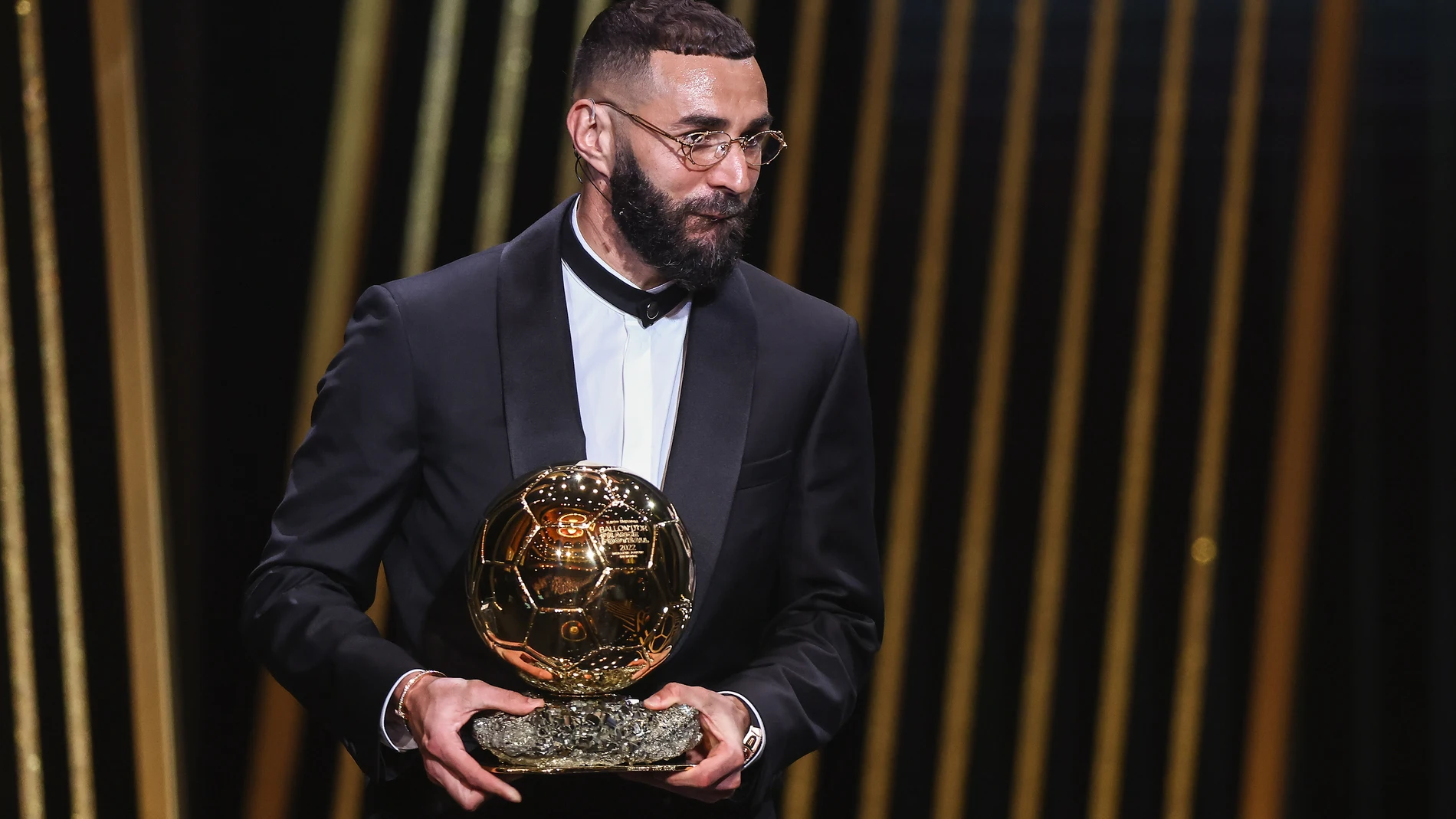 Karim Benzema durante la gala del Balón de Oro
