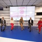 De izquierda a derecha, Yan Izarzugaza, Miguel Martín, Isabel Rubio, Sandra Ibarra, Lorenzo Rabadán y Ana Lluch