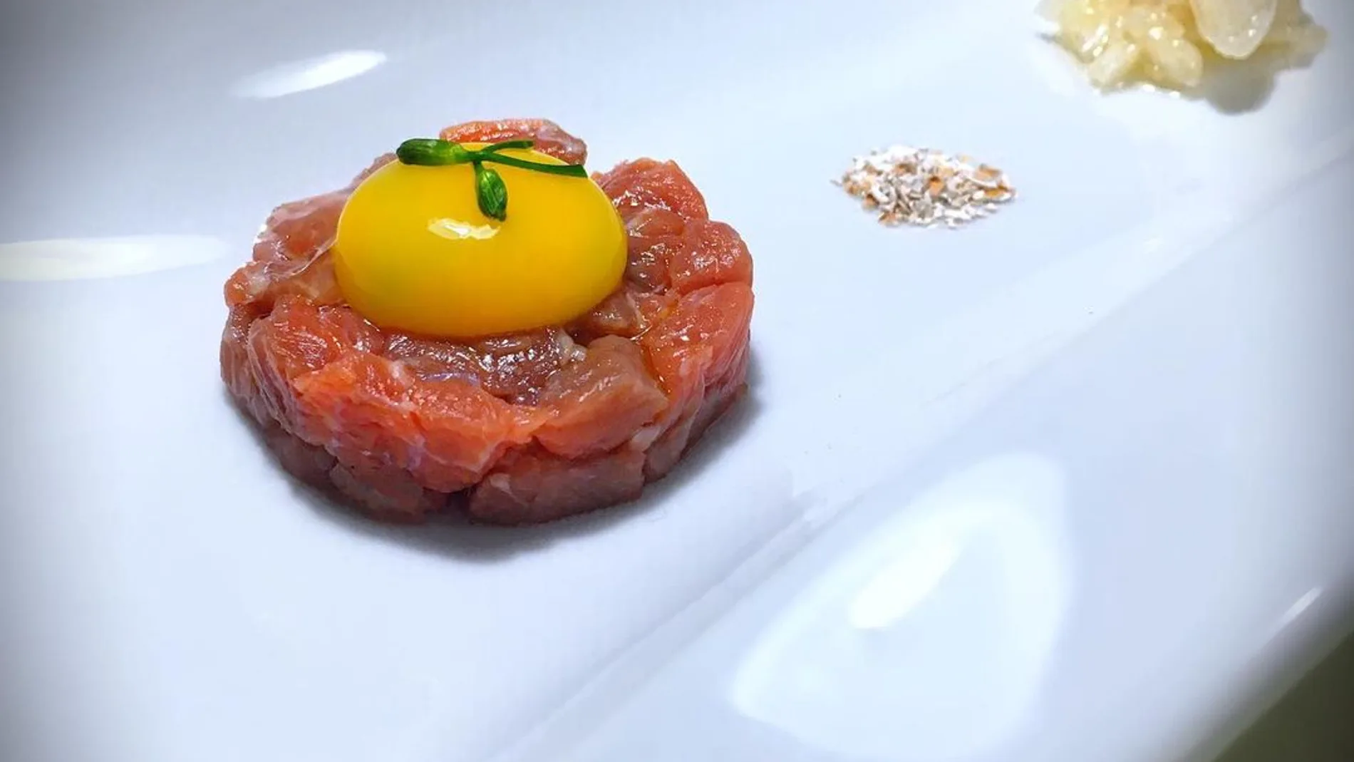 Uno de los platos de alta cocina del restaurante.