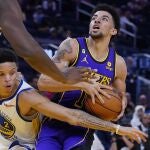 Pippen en uno de sus partidos con los Lakers