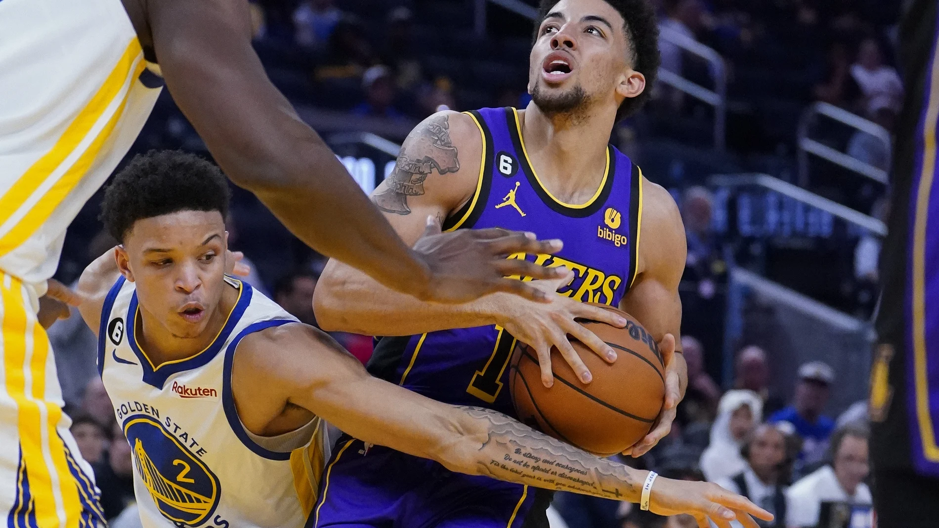Pippen en uno de sus partidos con los Lakers