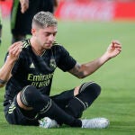 Fede Valverde celebra uno de los goles que ha marcado esta temporada