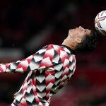 Cristiano Ronaldo caliente antes del partido con el Tottenham, en el que no jugó