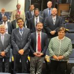 Foto de familia de los participantes en la Conferencia Icusta en Mar del Plata, en la que ha participado la rectora de la Ucav, María del Rosario Saéz Yugüero