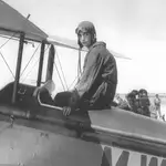 Bernaldo de Quirós también fue la primera persona en aterrizar en el hipódromo de Lasarte