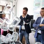 Los socialistas Luis Tudanca y Fernando Pablos visitan las instalaciones del Instituto de Recursos Naturales y Agrobiología (Irnasa)
