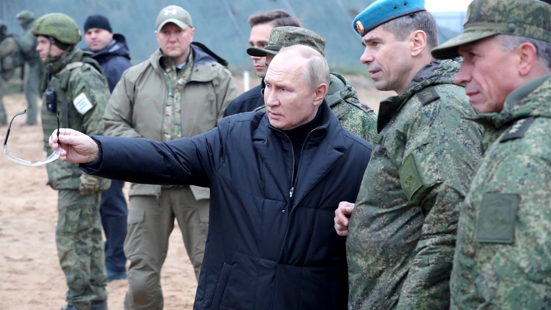 Putin en unas maniobras militares en la región rusa de Ryazan