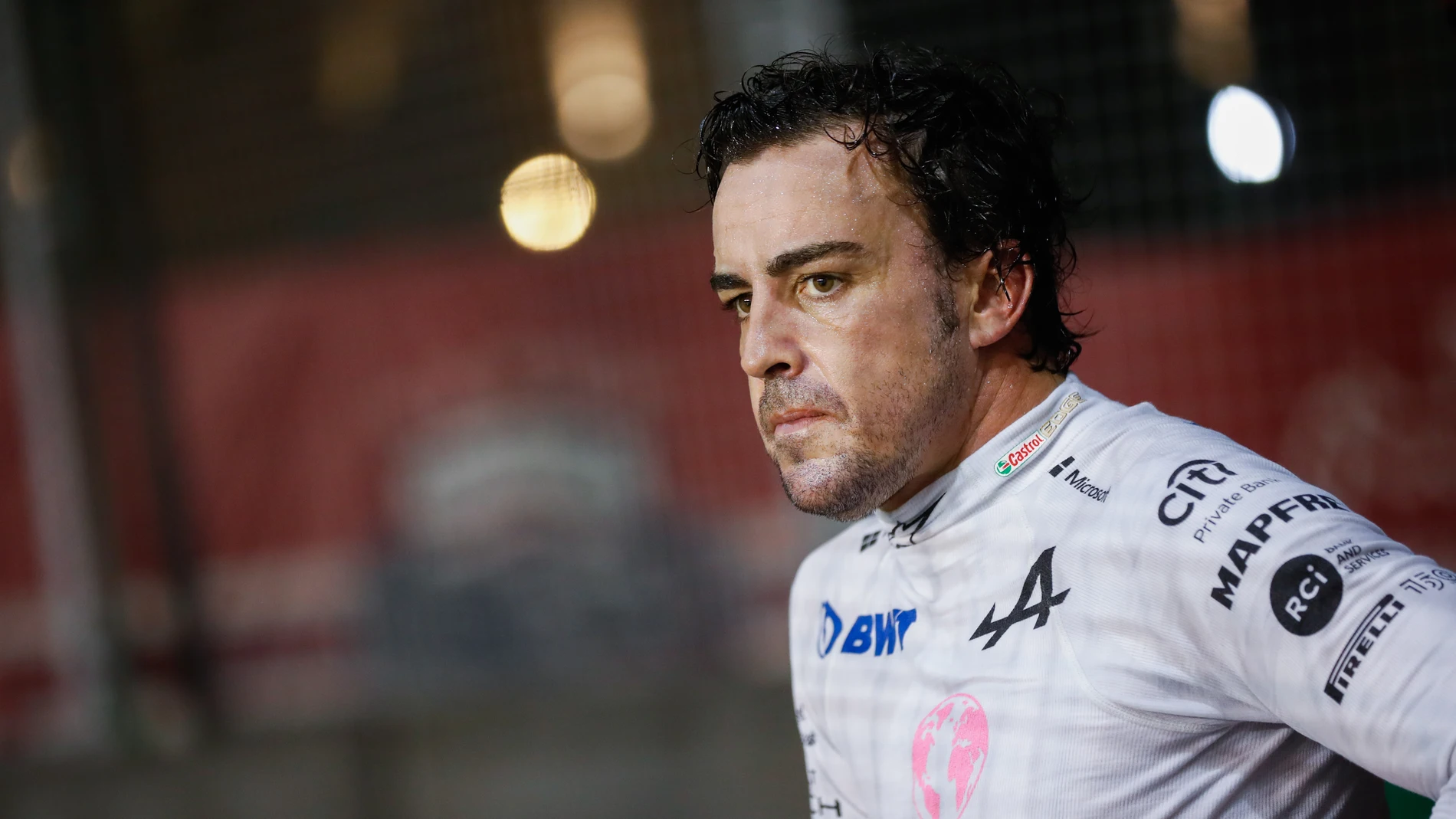 Fernando Alonso, durante el Gran Premio de Estados Unidos