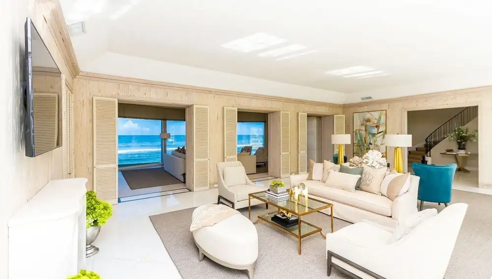 Sala de estar de la casa de Trump.