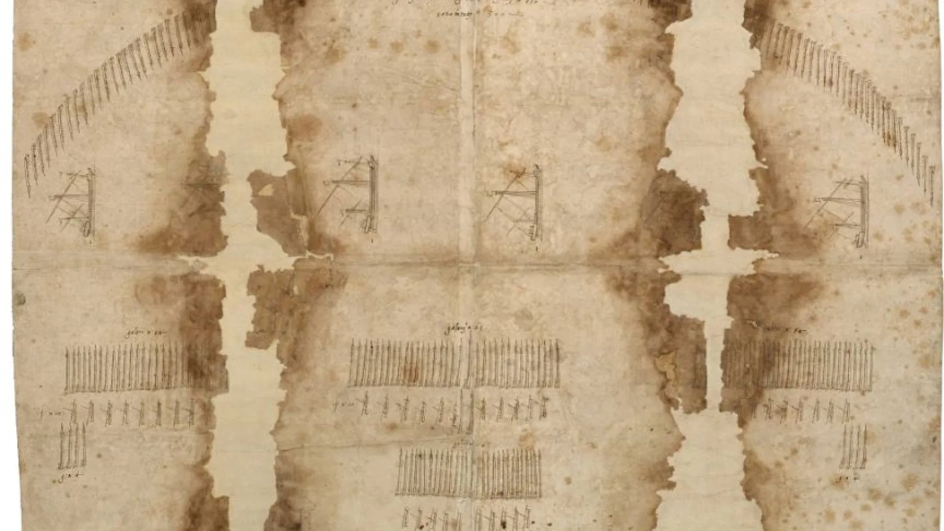 Plano de Lepanto del Archivo General de Simancas