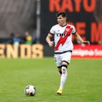 Fran García con el Rayo Vallecano.