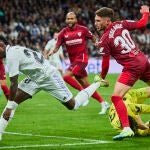Vinicius dio dos pases de gol en el Real Madrid-Sevilla de LaLiga