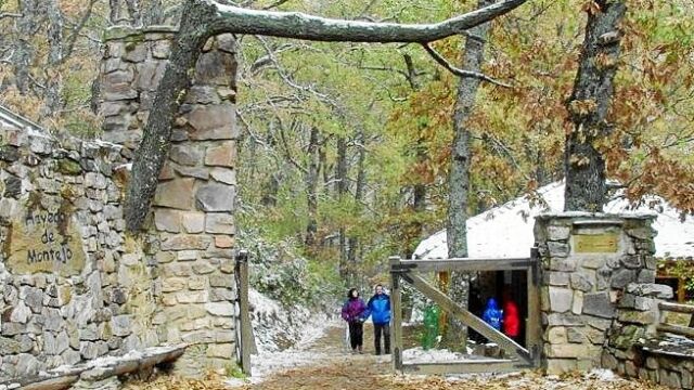 Visitantes en el Hayedo de Montejo, declarado Patrimonio Natural de la Humanidad