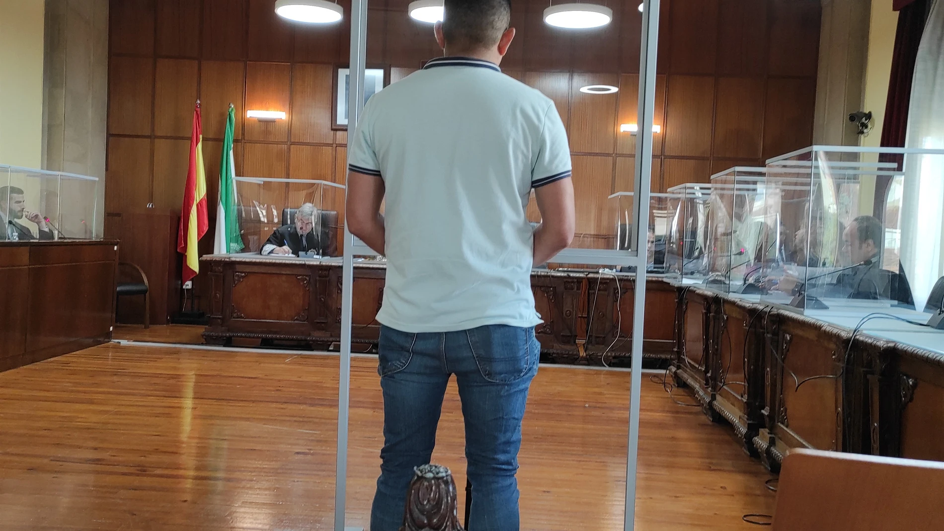 El acusado durante su declaración ante el tribunal. EUROPA PRESS