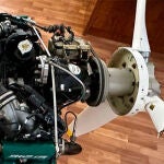 Motor Rotax 912 en el Mohajer-6 abatido en Ucrania.