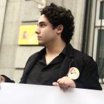 Pablo Hertfelder García-Conde, durante un acto reivindicativo del IPSE