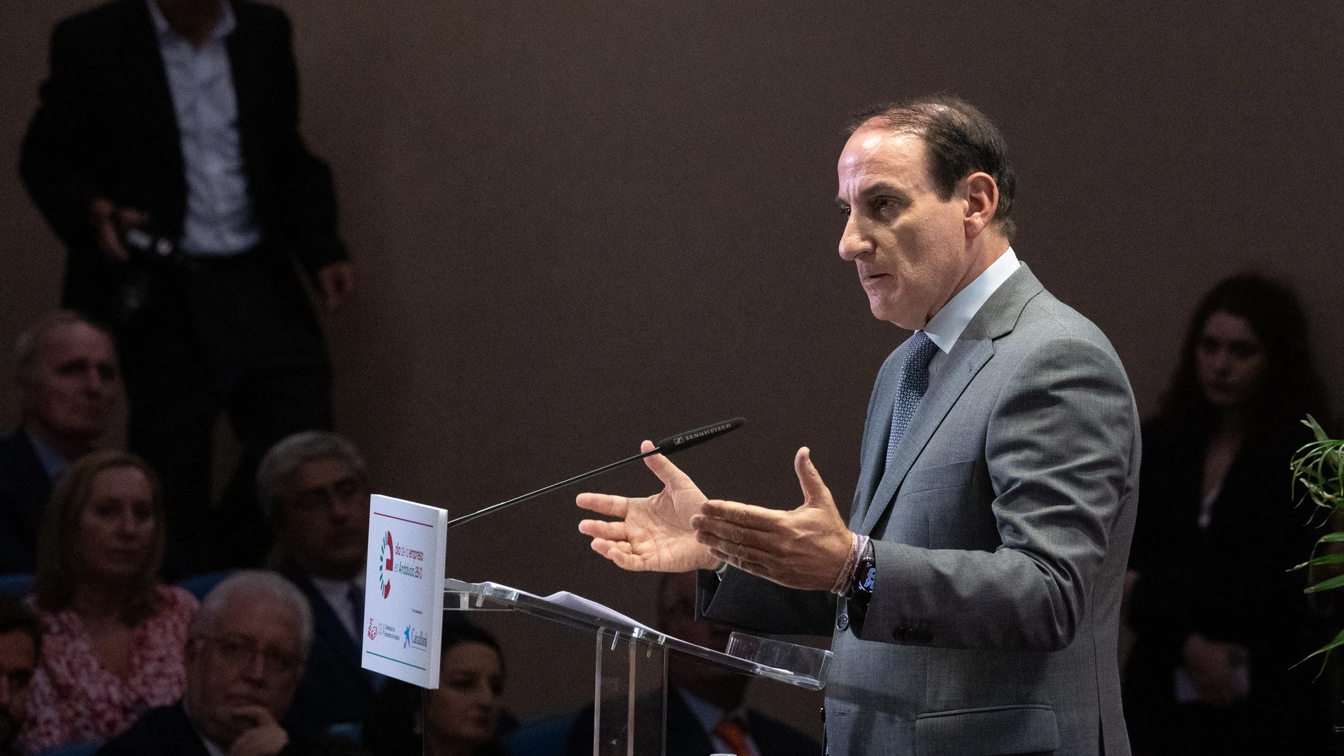 El presidente de la CEA, Javier González de Lara