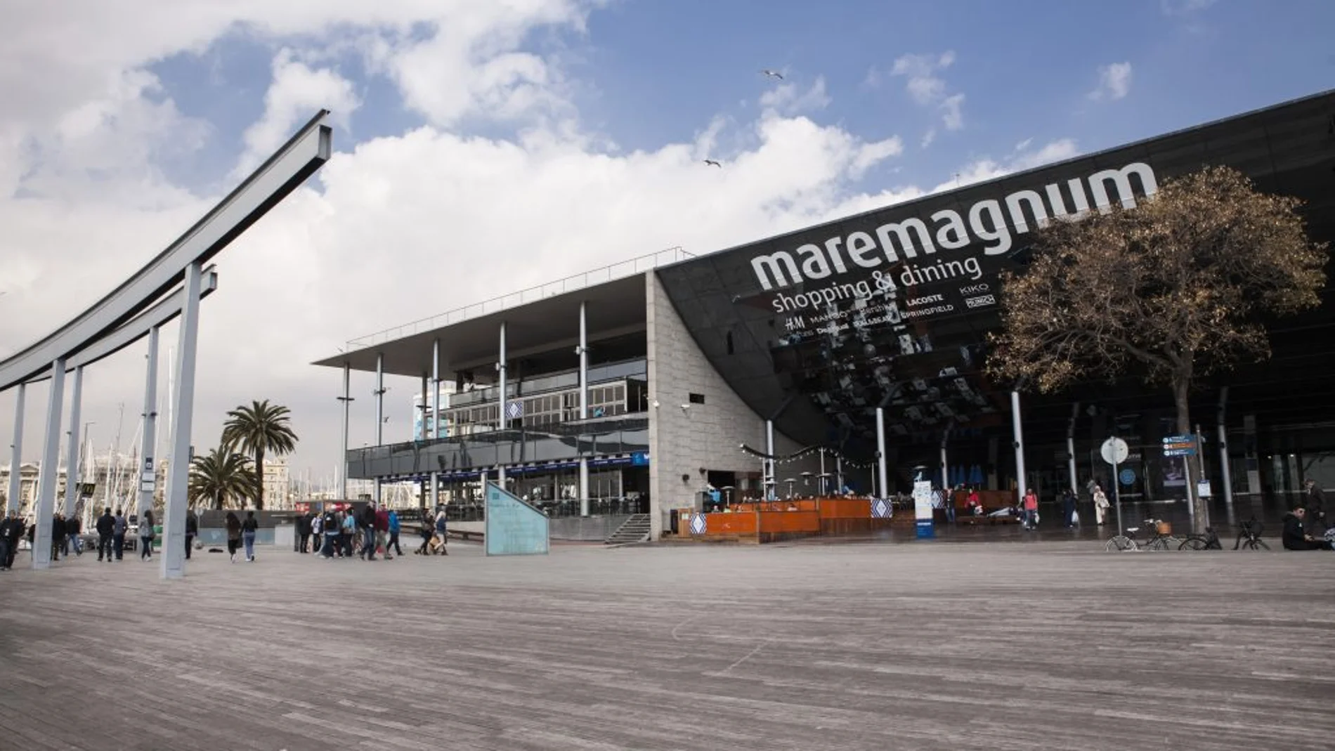 El centro comercial del Maremagnum