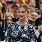 La Princesa Leonor a su llegada a los Premios Princesa de Asturias.