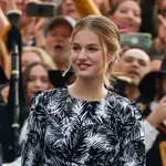 La Princesa Leonor a su llegada a los Premios Princesa de Asturias.