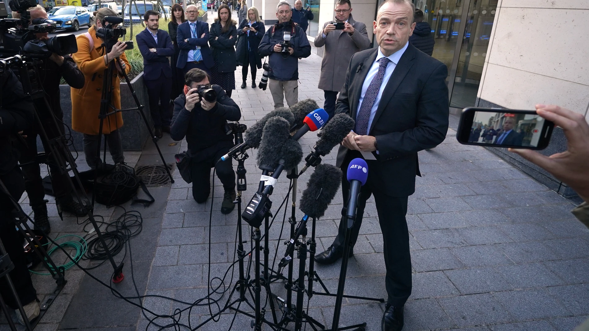 El ministro británico para Irlanda del Norte, Chris Heaton-Harris