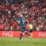 Rodrigo Riquelme, en un partido con el Girona esta temporada