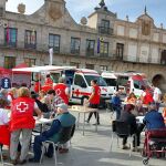 Cruz Roja exhibe en Medina del Campo sus equipos de emergencias