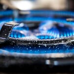 Una cocina de gas