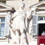Francisco, ayer por la mañana, durante el rezo del ángelus
