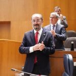 El presidente del Gobierno de Aragón, Javier Lambán