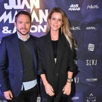 Amelia Bono y Manuel Martos durante la presentacion de "Juan Magan and Akon, Nadie como tu".