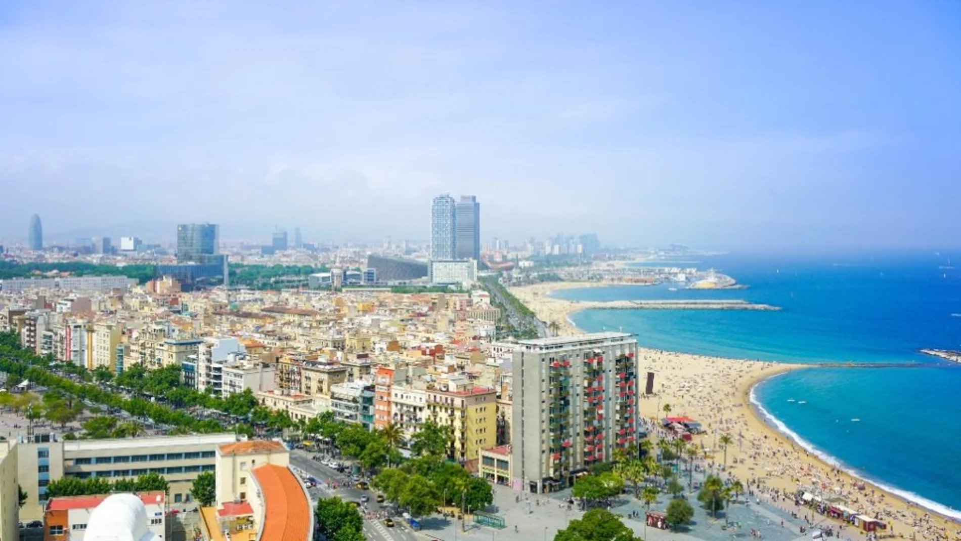 Vista panorámica de Barcelona