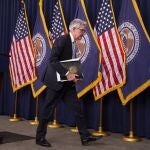 Jerome Powell, presidente de la Reserva Federal, organismo que ha subido los tipos seis veces para contener la inflación