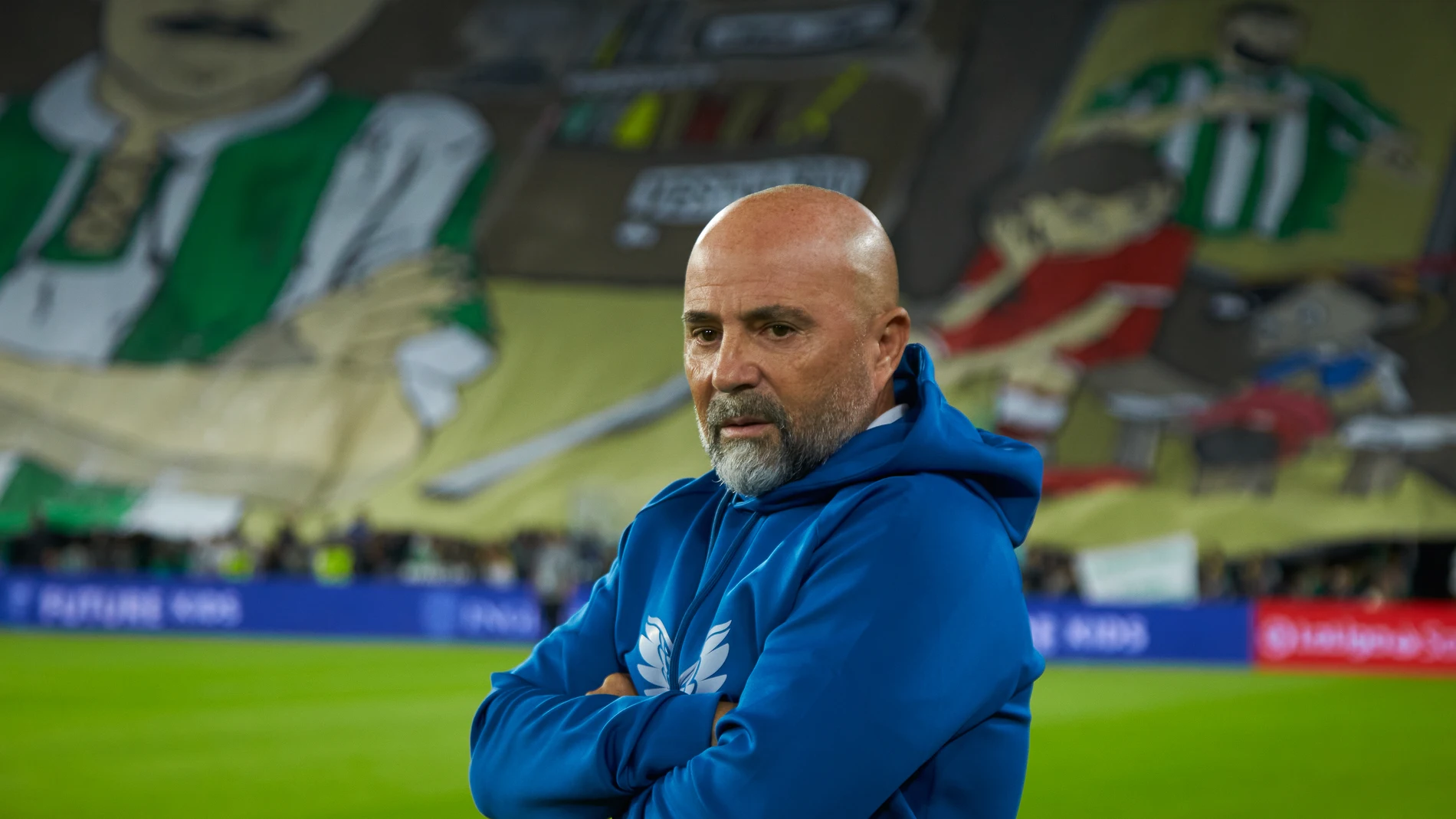 Jorge Sampaoli en el partido contra el Betis