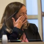 Juicio con Jurado Popular en el que se piden 25 años de cárcel para la mujer de 64 años acusada por, supuestamente, asesinar a su novio, cuyo cráneo apareció en 2019 en una caja en la casa de una amiga de ella, este lunes en la Audiencia de Cantabria.POOL07/11/2022