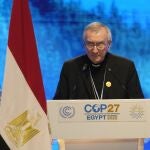 El Cardenal Pietro Parolin durante su intervención en la COP27 el pasado 8 de noviembre de 2022.