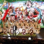 Imagen de uno de los momentos de presentación del Mundial de Qatar 2022