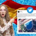 La piscina más «patriótica» de España se encuentra en una urbanización de Torrevieja