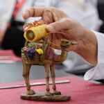 Detalle del pincho "?Cijara Baba Ganoush", del cocinero Lendl Pereira y que representa a Emiratos Árabes, ganador del VI Campeonato Mundial de Tapas Ciudad de Valladolid