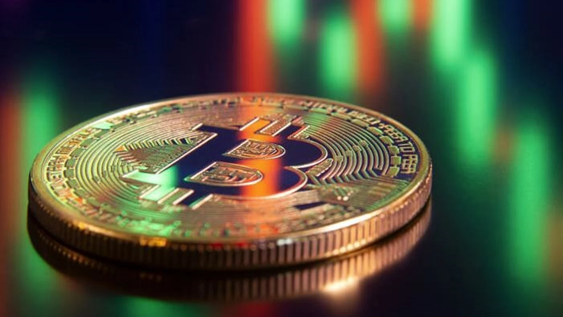 Representación física de un bitcoin