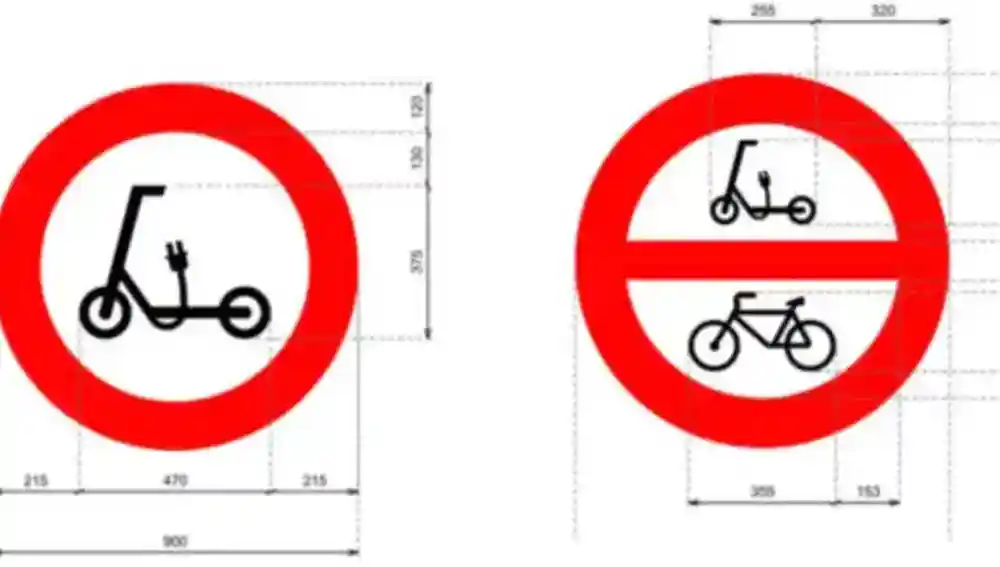 Señales vehículos de movilidad personal