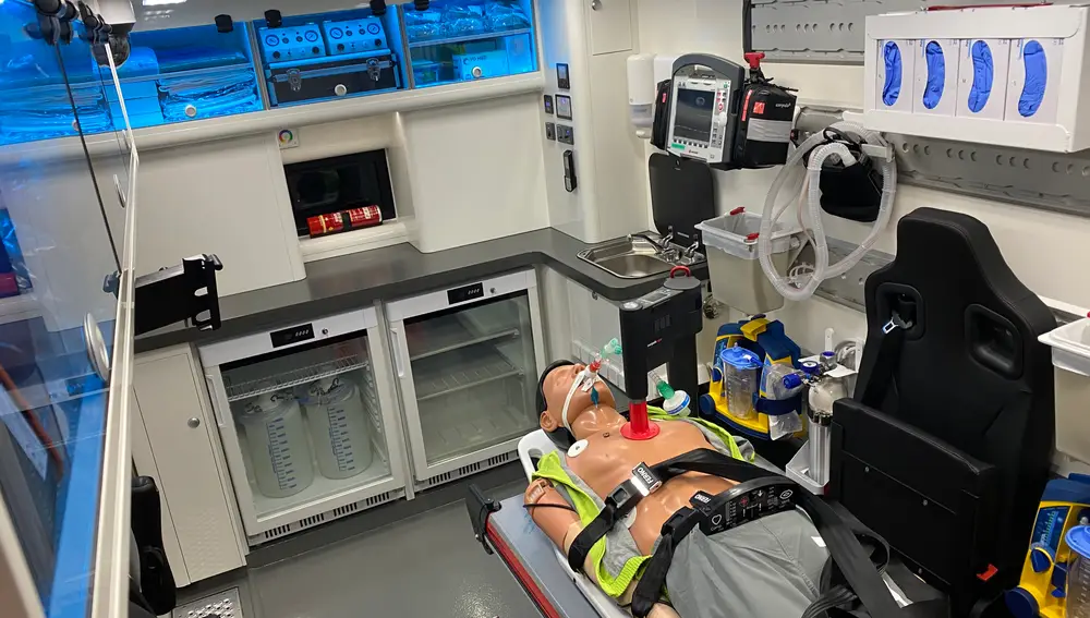 Una de las ambulancias creadas para las técnicas de criopreservación