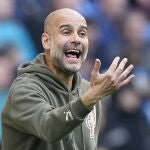 Pep Guardiola, en uno de los últimos partidos de la Premier