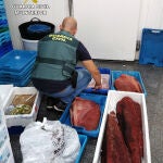 n colaboración con la Policía Local de San Javier y el Servicio de Pesca y Acuicultura de la Región de Murcia se ha recuperado más de media tonelada de atún