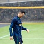 Cristiano Ronaldo durante una sesión de entrenamiento