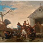 "La riña en el mesón del gallo", obra de Goya que está en el Museo del Prado procedente de Caja Madrid