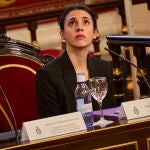 La ministra de Igualdad, Irene Montero, este jueves en el Senado