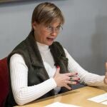 La candidata a la presidencia de la CEOE, Virginia Guinda