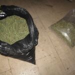 Marihuana intervenida por la Guardia Civil.